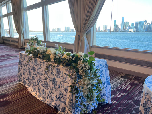 Wedding with fresh flowers