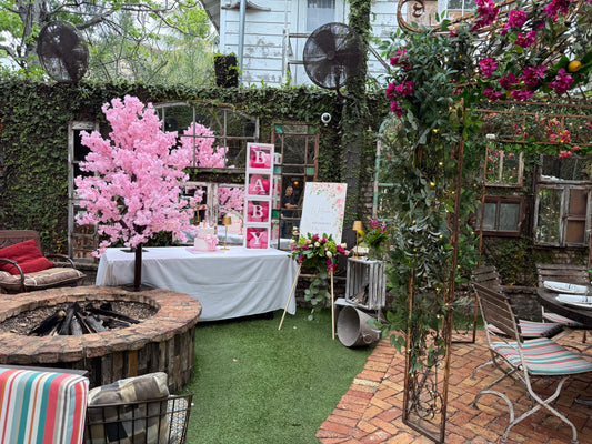 Baby Shower with Fresh Flowers